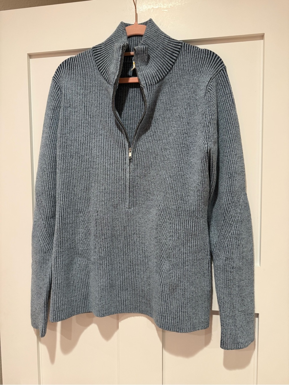 Zella Après Ski Half Zip Rib Sweater